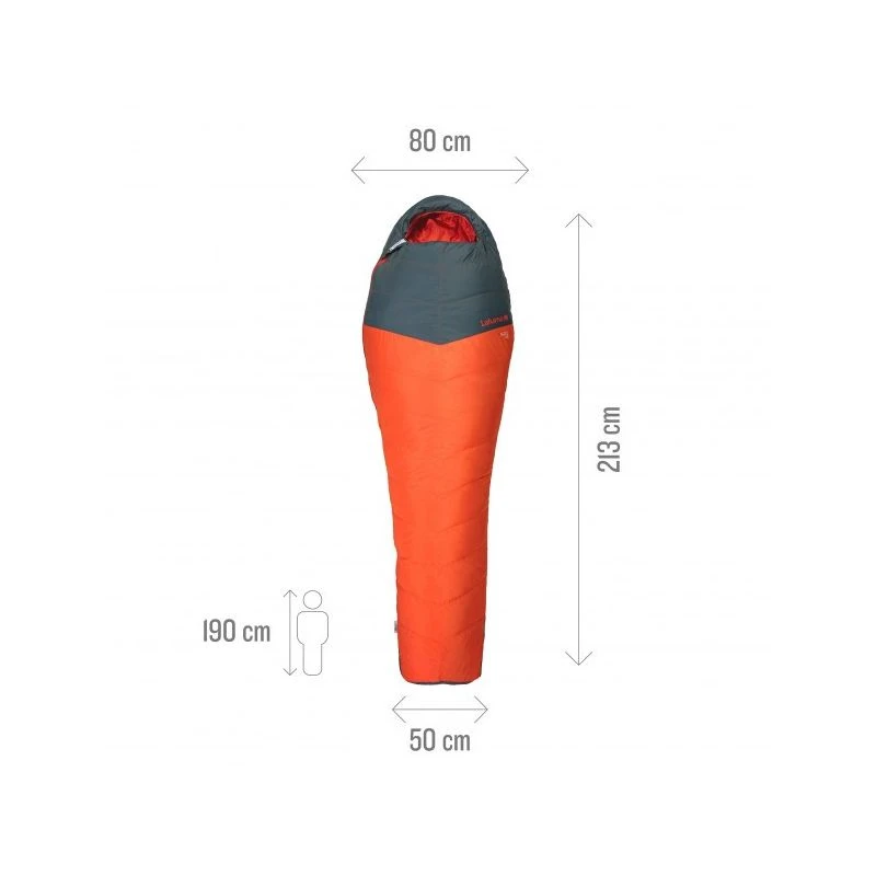 Sac De Couchage LAFUMA Downleaf (North Sea / Paprika) 6 Sac De Couchage LAFUMA Downleaf (North Sea / Paprika) – Image 4